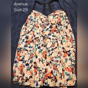 Avenue Floral One-Piece Swimsuit in Navy, Orange, Teal & Cream